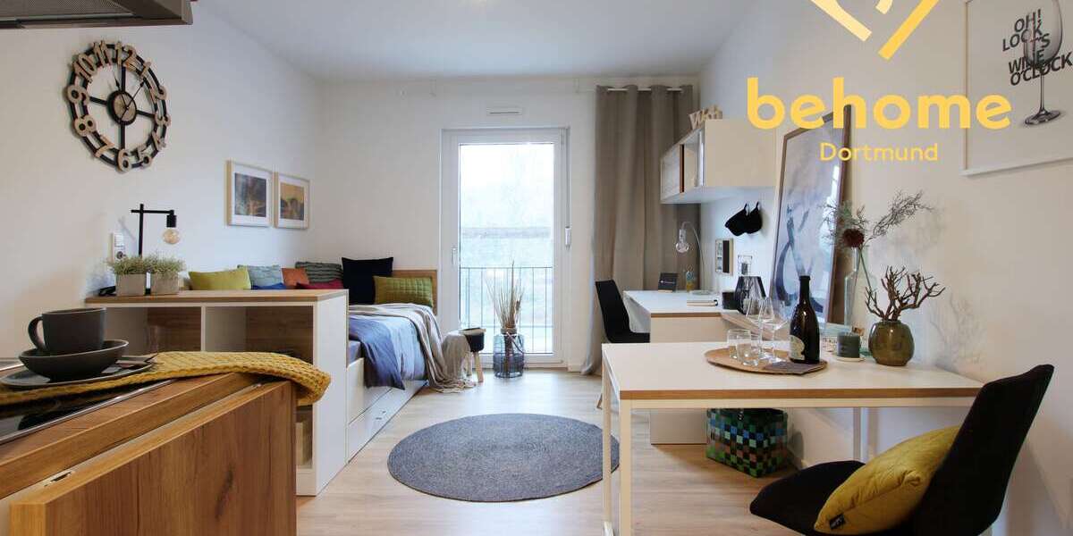 Etagenwohnung Dortmund Innenstadt West - 1 Zimmer, 22 m&sup2;, 459&euro; | Angebot:27352954